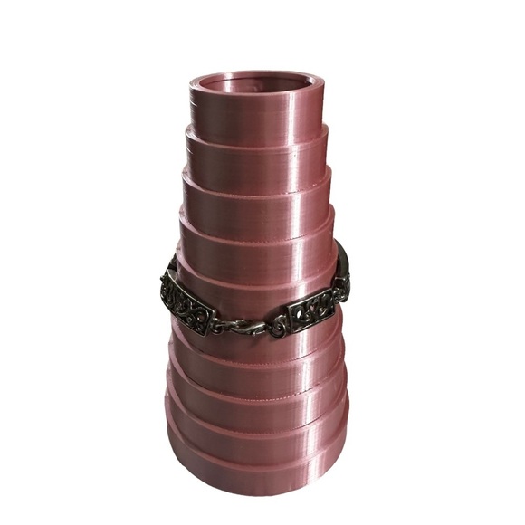 Premier Designs 2 Silver Tone 1 Rectangle & 1 Square Ornate Link Bracelets 7” - Picture 6 of 16